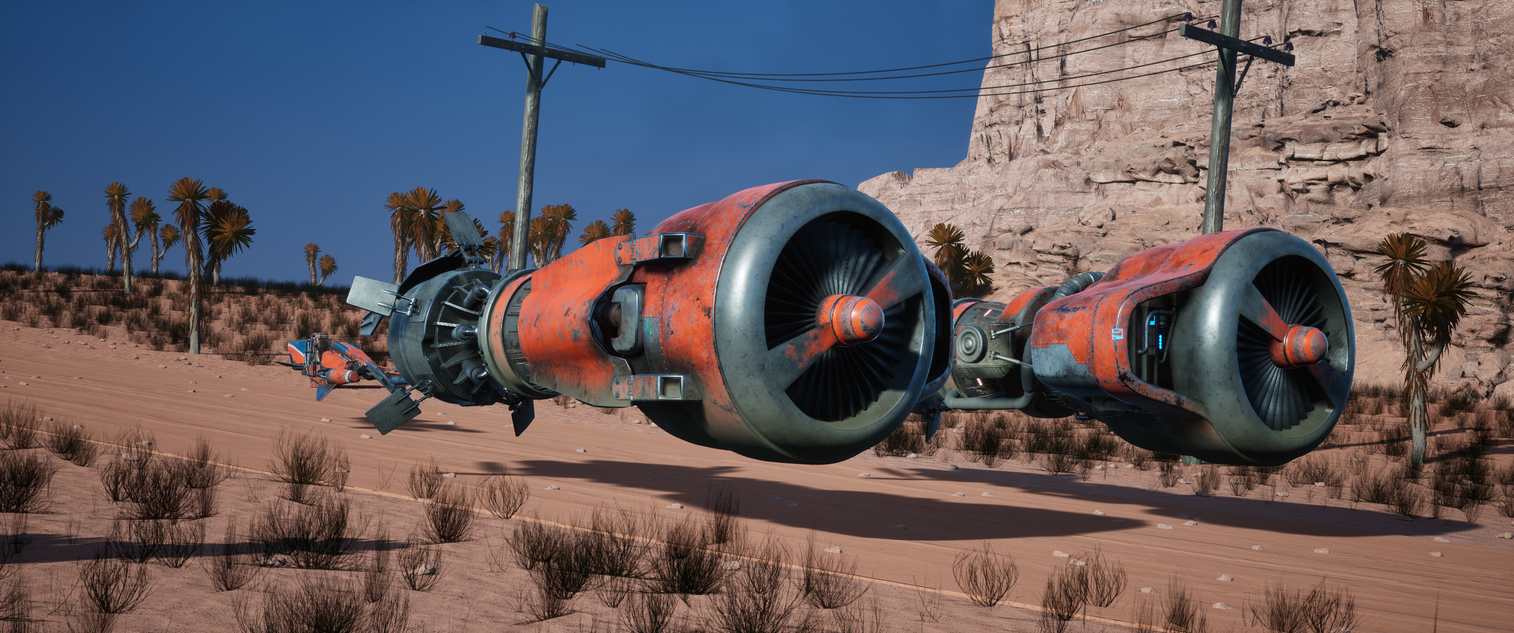 The Scarab — a customizable racing pod with twin jet engines